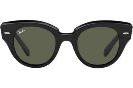 Слънчеви очила Ray-Ban Roundabout RB2192 901/31 Заоблени Черна