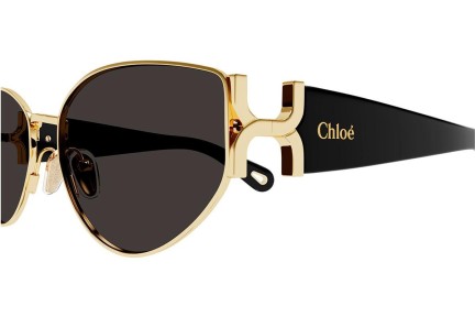 Слънчеви очила Chloe CH0260S 001 Око на котка Златна