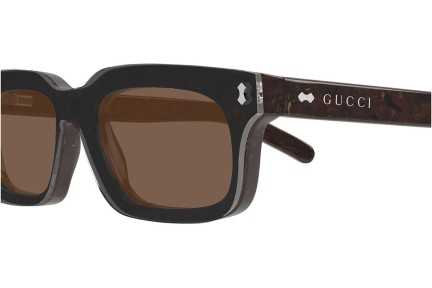 Слънчеви очила Gucci GG1711S 003 Квадратни Кафява