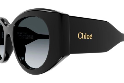 Слънчеви очила Chloe CH0251S 001 Заоблени Черна