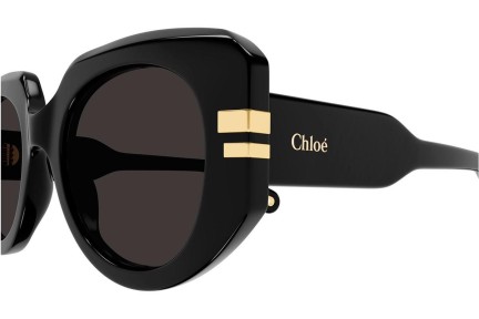 Слънчеви очила Chloe CH0257S 001 Заоблени Черна