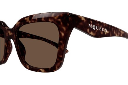 Слънчеви очила Alexander McQueen AM0473S 002 Квадратни Хавана