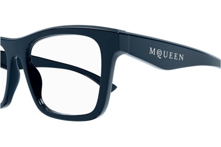 Очила Alexander McQueen AM0475O 008 Квадратни Синя