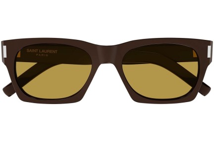 Слънчеви очила Saint Laurent SL402 021 Квадратни Кафява