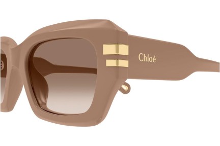 Слънчеви очила Chloe CH0256S 005 Квадратни Кафява