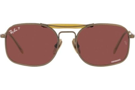 Слънчеви очила Ray-Ban Chromance Collection RB8062 9207AL Polarized Квадратни Кафява