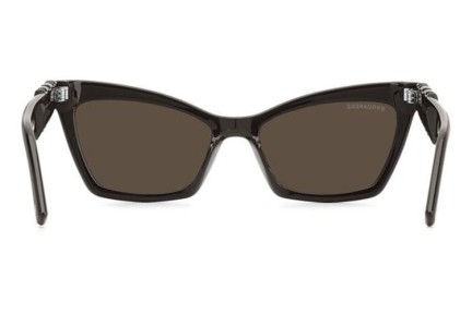 Слънчеви очила Dsquared2 ICON0026/S YZ4/70 Око на котка Кафява