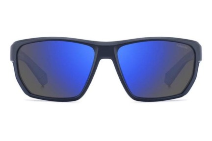 Слънчеви очила Polaroid PLD7057/S FLL/5X Polarized Правоъгълни Синя