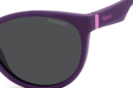 Слънчеви очила Polaroid Junior PLD8065/S B3V/M9 Polarized Око на котка Виолетова