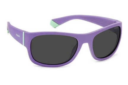 Слънчеви очила Polaroid Junior PLD8064/S B3V/M9 Polarized Правоъгълни Виолетова