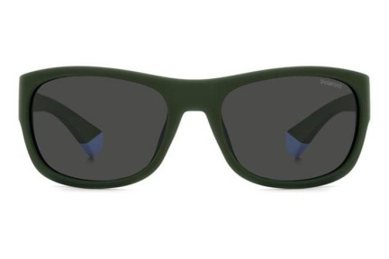 Слънчеви очила Polaroid Junior PLD8064/S 1ED/M9 Polarized Правоъгълни Зелена