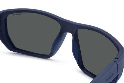 Слънчеви очила Polaroid PLD7057/S FLL/5X Polarized Правоъгълни Синя