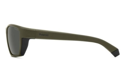 Слънчеви очила Polaroid PLD7057/S DLD/M9 Polarized Правоъгълни Зелена