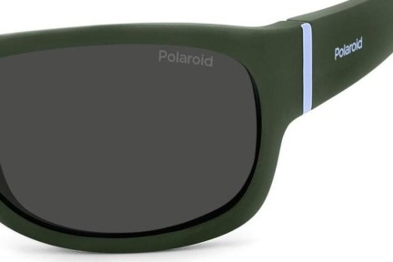 Слънчеви очила Polaroid Junior PLD8064/S 1ED/M9 Polarized Правоъгълни Зелена