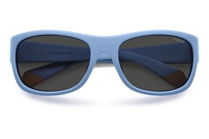 Слънчеви очила Polaroid Junior PLD8064/S MVU/M9 Polarized Правоъгълни Синя