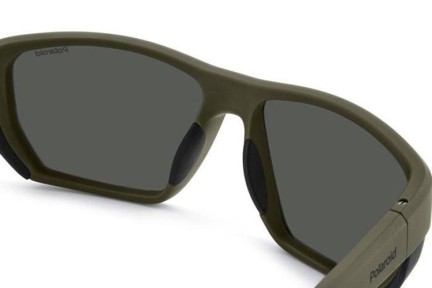 Слънчеви очила Polaroid PLD7057/S DLD/M9 Polarized Правоъгълни Зелена