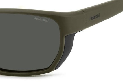 Слънчеви очила Polaroid PLD7057/S DLD/M9 Polarized Правоъгълни Зелена