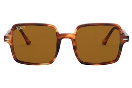 Слънчеви очила Ray-Ban Square II RB1973 954/57 Polarized С голям размер Хавана