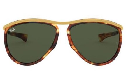 Слънчеви очила Ray-Ban Olympian Aviator RB2219 954/31 Пилотни Хавана