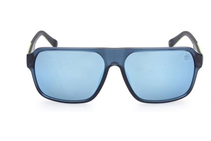 Слънчеви очила Timberland TB9254 90D Polarized Правоъгълни Синя