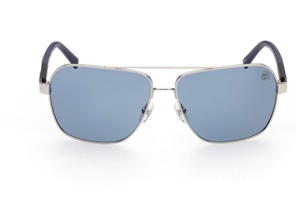 Слънчеви очила Timberland TB9257 10D Polarized Пилотни Сребърна