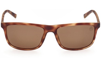 Слънчеви очила Timberland TB9266 52H Polarized Правоъгълни Хавана