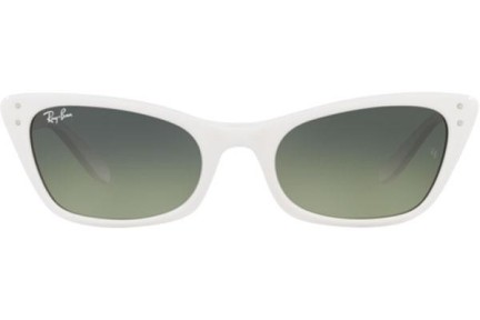 Слънчеви очила Ray-Ban Lady Burbank RB2299 975/BH Око на котка Бяла