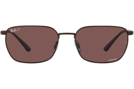 Слънчеви очила Ray-Ban Chromance Collection RB3684CH 014/AF Polarized Правоъгълни Кафява