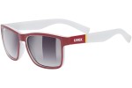 Слънчеви очила uvex lgl 39 Red Mat / White S3 Квадратни Червена