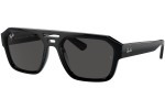 Слънчеви очила Ray-Ban Corrigan RB4397 667787 Flat Top Черна