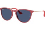 Слънчеви очила Ray-Ban Junior Junior Erika RJ9060S 718071 Квадратни Червена