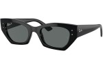 Слънчеви очила Ray-Ban RB4430 667781 Polarized По веждите Черна