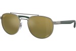 Слънчеви очила Ray-Ban RB3736CH 92696O Polarized Правоъгълни Сива