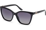 Слънчеви очила Guess GU00191 01D Polarized Око на котка Черна