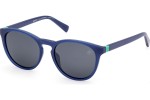 Слънчеви очила Timberland TB00049 91D Polarized Квадратни Синя