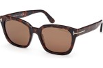 Слънчеви очила Tom Ford Haylay FT1216 52H Polarized Квадратни Хавана