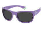 Слънчеви очила Polaroid Junior PLD8064/S B3V/M9 Polarized Правоъгълни Виолетова