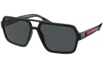 Слънчеви очила Prada Linea Rossa PS01XS 1AB02G Polarized Правоъгълни Черна