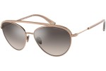 Слънчеви очила Giorgio Armani AR6127B 30116I Пилотни Златна